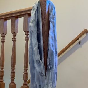 Owl printed infinity scarf